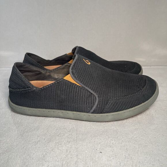 OluKai Nohea Mesh Slip On Sneakers Casual Comfort Shoes Gray Men 8.5 - Picture 3 of 9